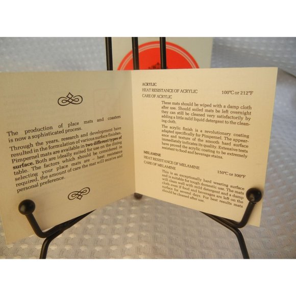 Vintage Holiday Coasters 6  pimpernel Spode Christmas tree round  4 " coasters - Picture 7 of 8